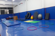 Sala de Treinamento Funcional e Ginástica Olímpica da Academia Paulo Menezes
